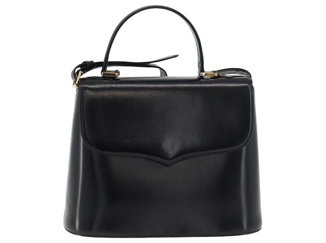 Borsa SAINT LAURENT in pelle 2way Nera Oro Auth 180103 Nero D'oro - vista 2