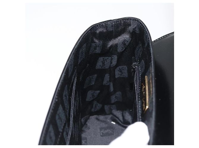 Borsa SAINT LAURENT in pelle 2way Nera Oro Auth 180103 Nero D'oro - vista 20