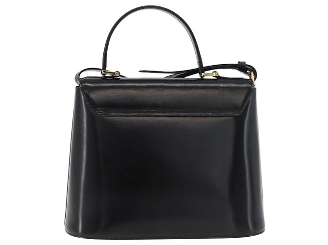 Borsa SAINT LAURENT in pelle 2way Nera Oro Auth 180103 Nero D'oro - vista 3