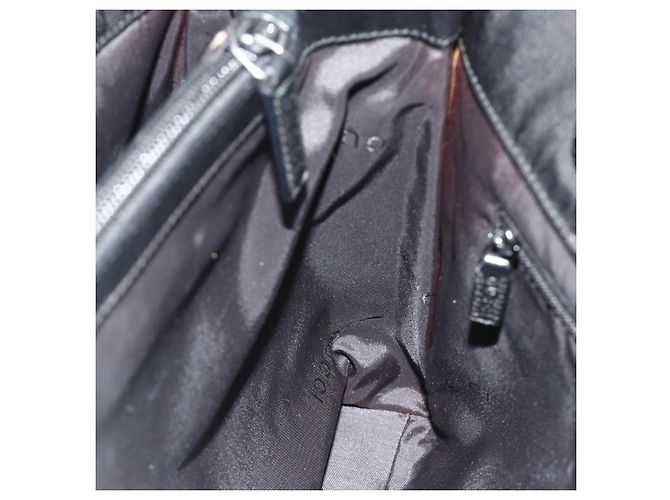 GUCCI Bamboo Handtasche Nylon Schwarz Silber 002 1016 Auth 179302 - Ansicht 18