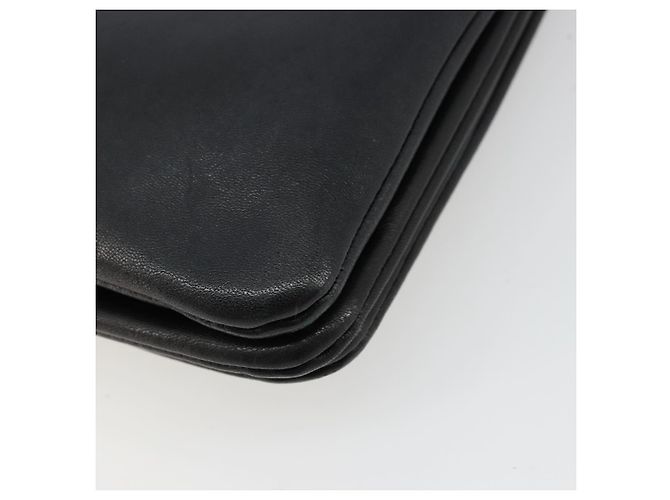 Céline Bolsa de Ombro Trio CELINE em Couro Preto e Ouro Auth mr2435 Dourado - vista 12