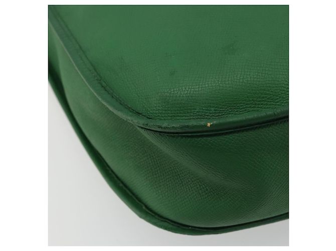 Hermès Borsa a Spalla HERMES Evelyn GM in Pelle Verde Oro Auth bs34987A D'oro - vista 11