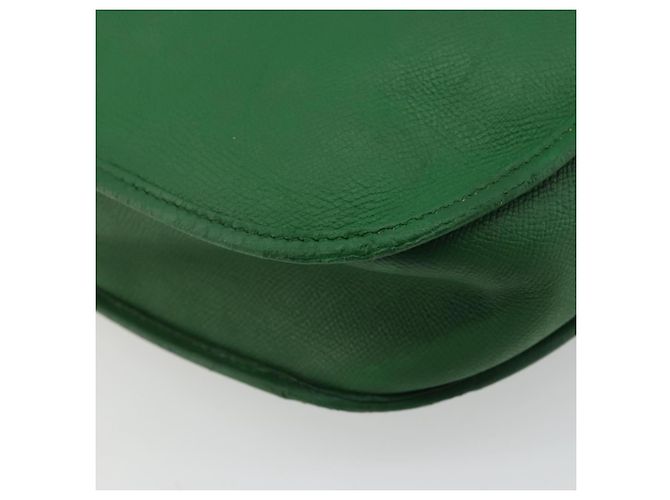 Hermès Borsa a Spalla HERMES Evelyn GM in Pelle Verde Oro Auth bs34987A D'oro - vista 13