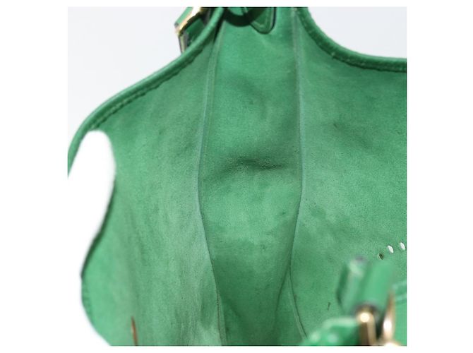 Hermès Borsa a Spalla HERMES Evelyn GM in Pelle Verde Oro Auth bs34987A D'oro - vista 19