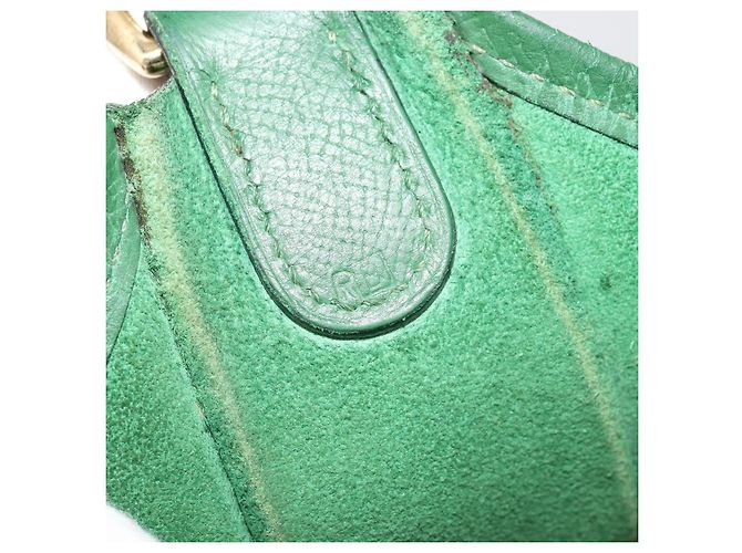 Hermès Borsa a Spalla HERMES Evelyn GM in Pelle Verde Oro Auth bs34987A D'oro - vista 21