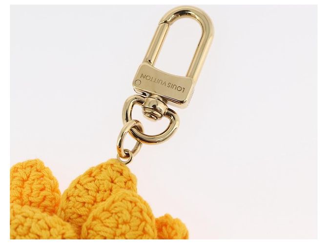 LOUIS VUITTON Portachiavi Monogram Bag Charm Sun Flower Crochet Charm M02581 Auth 179044SM - vista 5