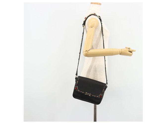 Borsa a Spalla Miu Miu in Pelle Nera e Oro Auth 179629A Nero D'oro - vista 28