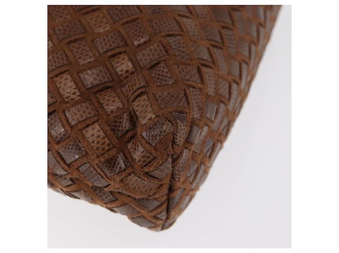 Borsa BALLY in pelle marrone e oro Auth BA12542 D'oro - vista 12