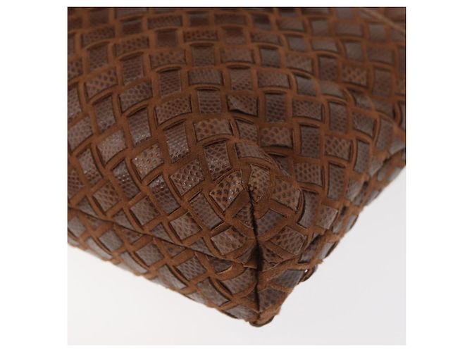 Borsa BALLY in pelle marrone e oro Auth BA12542 D'oro - vista 13