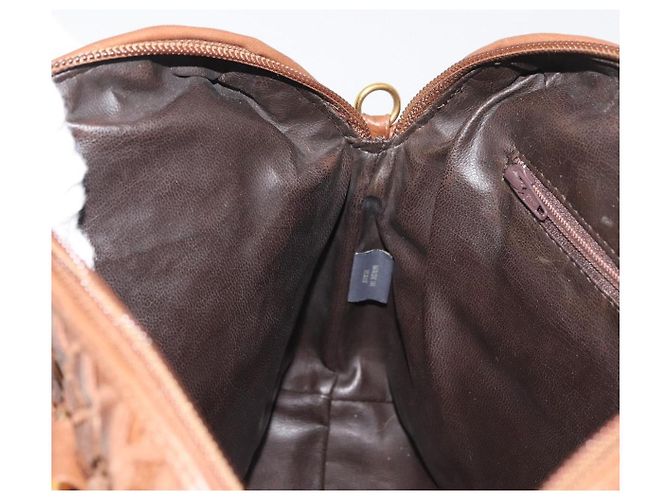 Borsa BALLY in pelle marrone e oro Auth BA12542 D'oro - vista 19