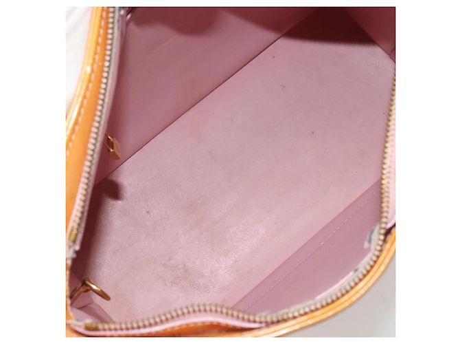 LOUIS VUITTON Bolso Monogram Vernis Houston Rose M91054 LV Auth ep14487 Castaño - vista 11