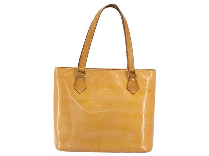LOUIS VUITTON Bolso Monogram Vernis Houston Rose M91054 LV Auth ep14487 Castaño - vista 13
