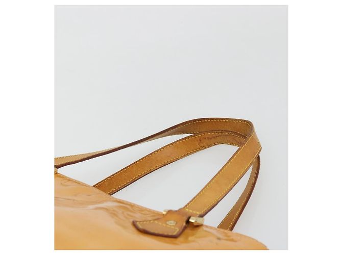 LOUIS VUITTON Bolso Monogram Vernis Houston Rose M91054 LV Auth ep14487 Castaño - vista 14