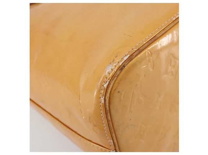 LOUIS VUITTON Bolso Monogram Vernis Houston Rose M91054 LV Auth ep14487 Castaño - vista 17