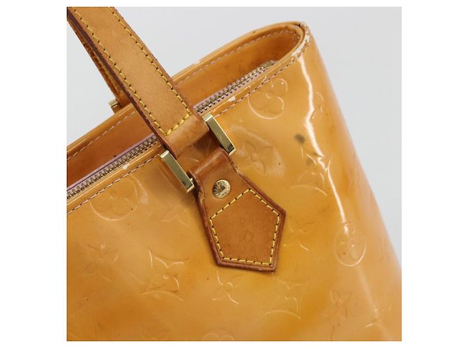 LOUIS VUITTON Bolso Monogram Vernis Houston Rose M91054 LV Auth ep14487 Castaño - vista 18