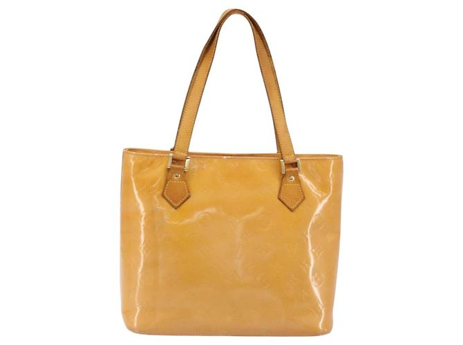 LOUIS VUITTON Bolso Monogram Vernis Houston Rose M91054 LV Auth ep14487 Castaño - vista 2