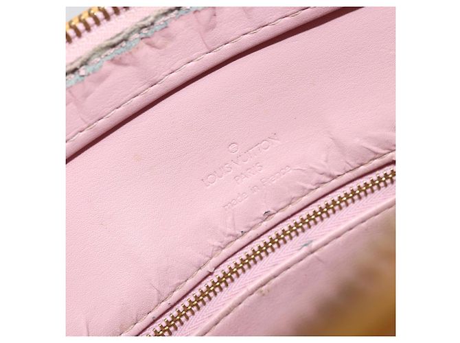 LOUIS VUITTON Bolso Monogram Vernis Houston Rose M91054 LV Auth ep14487 Castaño - vista 20