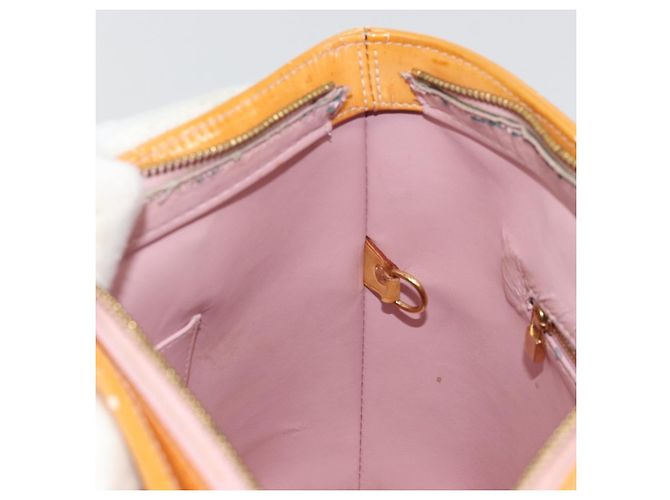 LOUIS VUITTON Bolso Monogram Vernis Houston Rose M91054 LV Auth ep14487 Castaño - vista 22