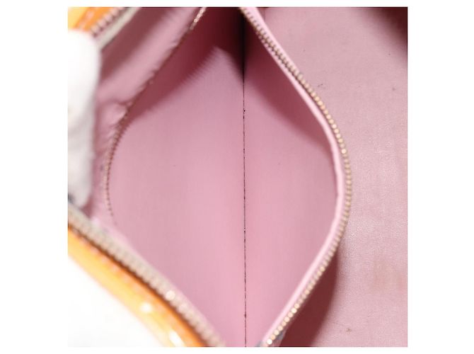 LOUIS VUITTON Bolso Monogram Vernis Houston Rose M91054 LV Auth ep14487 Castaño - vista 24