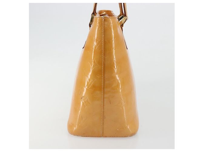 LOUIS VUITTON Bolso Monogram Vernis Houston Rose M91054 LV Auth ep14487 Castaño - vista 4