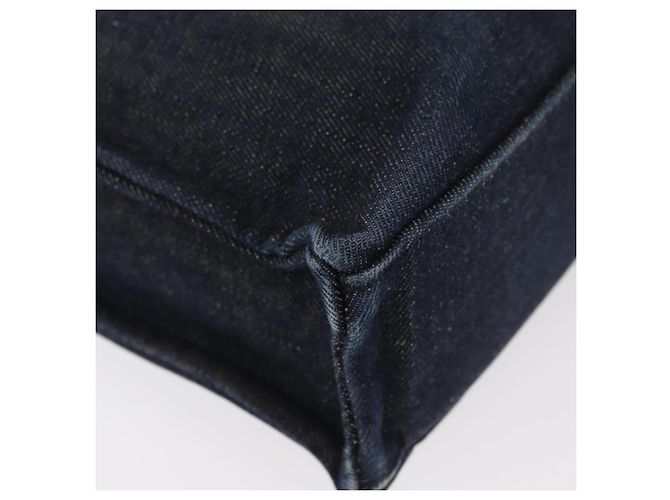 BURBERRY Blue Label Handtasche Denim Blau Silber Auth hk3739A - Ansicht 12