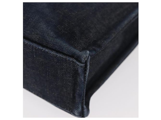 BURBERRY Blue Label Handtasche Denim Blau Silber Auth hk3739A - Ansicht 13