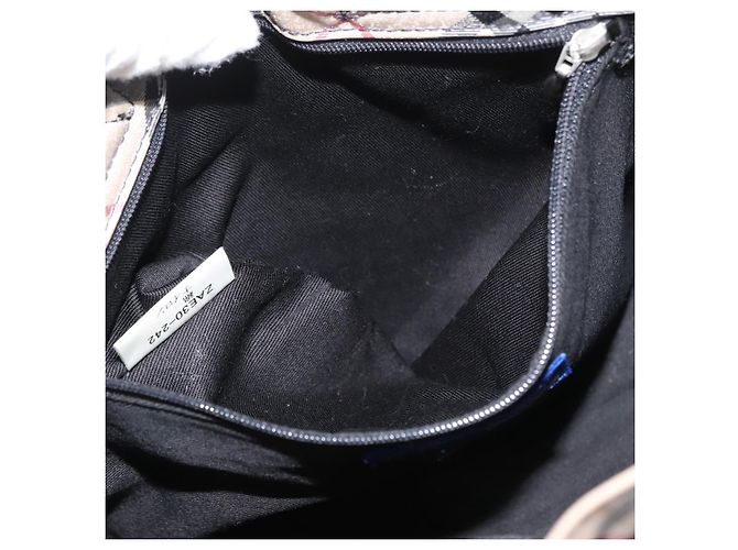 BURBERRY Blue Label Handtasche Denim Blau Silber Auth hk3739A - Ansicht 20