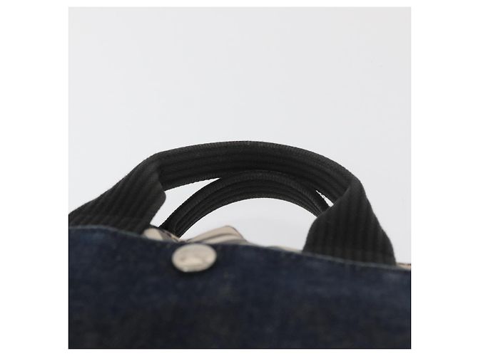 BURBERRY Blue Label Handtasche Denim Blau Silber Auth hk3739A - Ansicht 8
