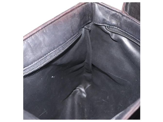Borsa Tote con Catena BALLY in Pelle Marrone Oro Auth 180178 D'oro - vista 21