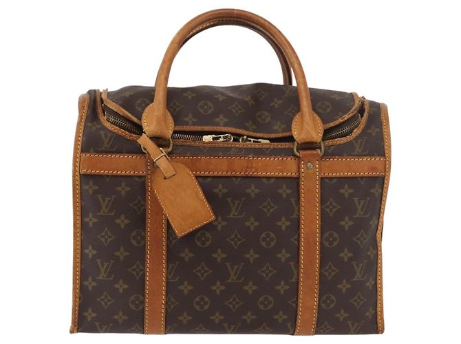 LOUIS VUITTON Monogram Sac Shan 40 Pet Carry M42024 LV Auth 177806 Monogramme - vue 13