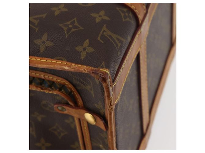 LOUIS VUITTON Monogram Sac Shan 40 Pet Carry M42024 LV Auth 177806 Monogramme - vue 16