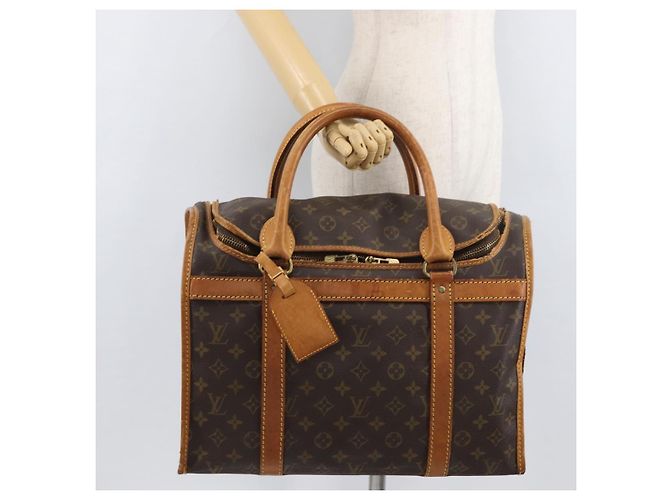LOUIS VUITTON Monogram Sac Shan 40 Pet Carry M42024 LV Auth 177806 Monogramme - vue 20