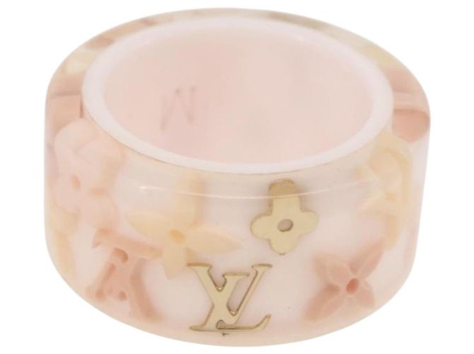 Anello Berg Farandole LOUIS VUITTON in plastica M Rosa M65816 LV Auth hk3763A - vista 2