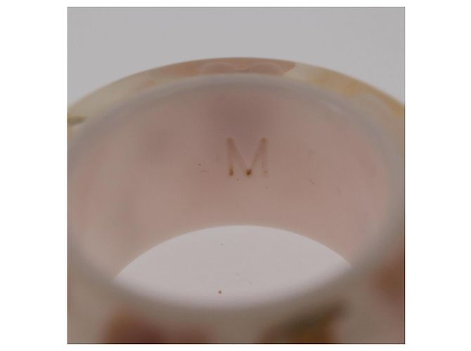 Anello Berg Farandole LOUIS VUITTON in plastica M Rosa M65816 LV Auth hk3763A - vista 8
