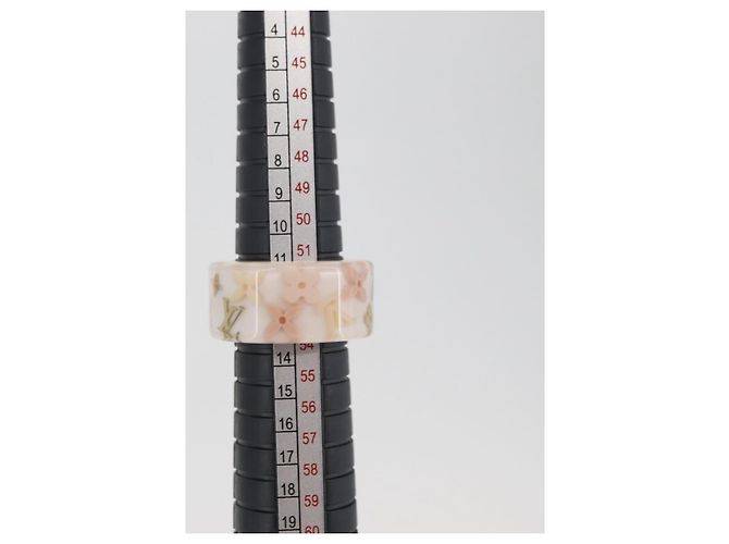 Anello Berg Farandole LOUIS VUITTON in plastica M Rosa M65816 LV Auth hk3763A - vista 9