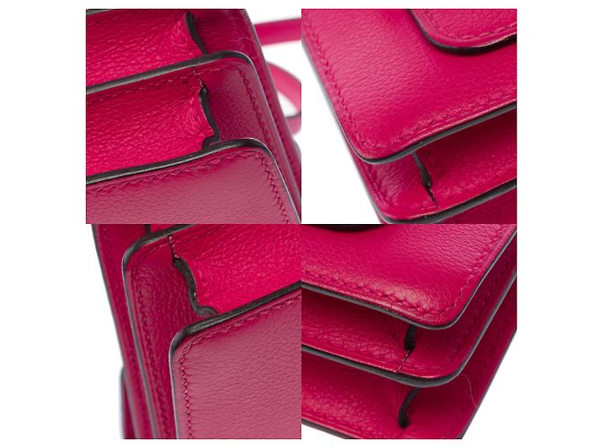 Hermès Borsa HERMES Roulis in Pelle Rosa - 103500 - vista 11
