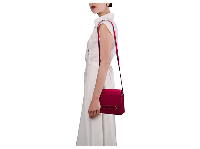 Hermès Borsa HERMES Roulis in Pelle Rosa - 103500 - vista 12