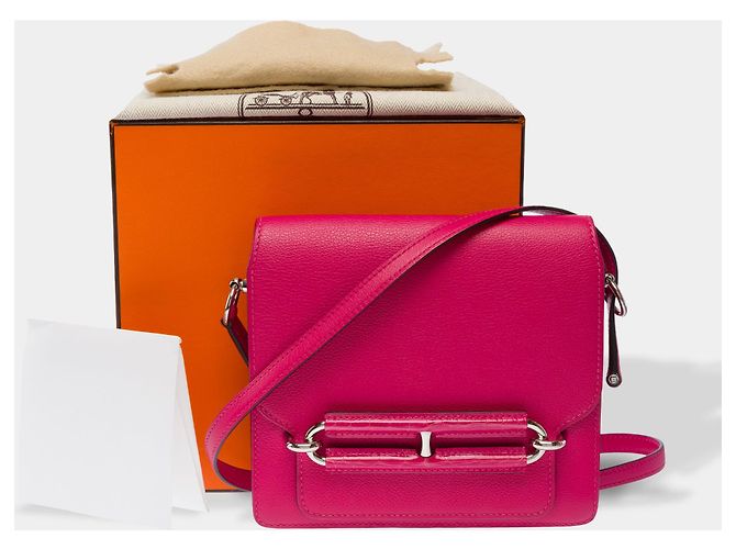 Hermès Borsa HERMES Roulis in Pelle Rosa - 103500 - vista 2