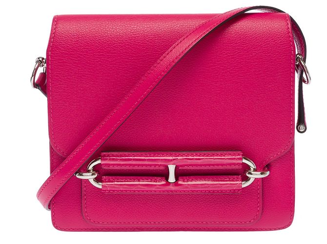 Hermès Borsa HERMES Roulis in Pelle Rosa - 103500 - vista 3