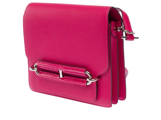 Hermès Borsa HERMES Roulis in Pelle Rosa - 103500 - vista 5
