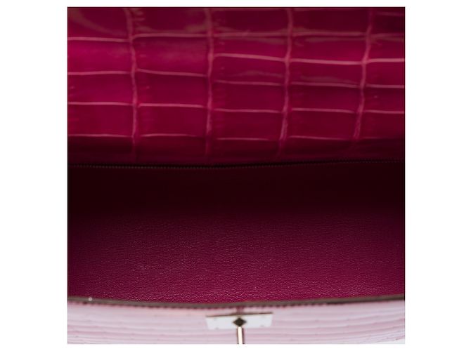 Hermès Borsa HERMES Kelly 28 in Pelle Esotica Rosa - 103511 - vista 9