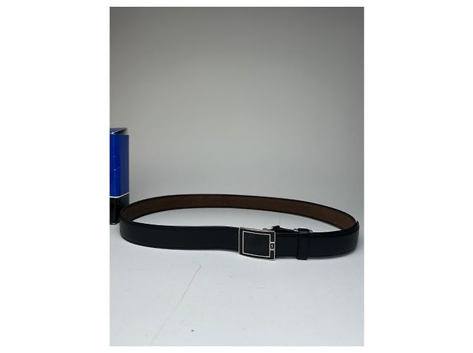 Vintage Yves Saint Laurent Gürtel aus Leder mit Schlangenprägung Schwarz - Ansicht 7