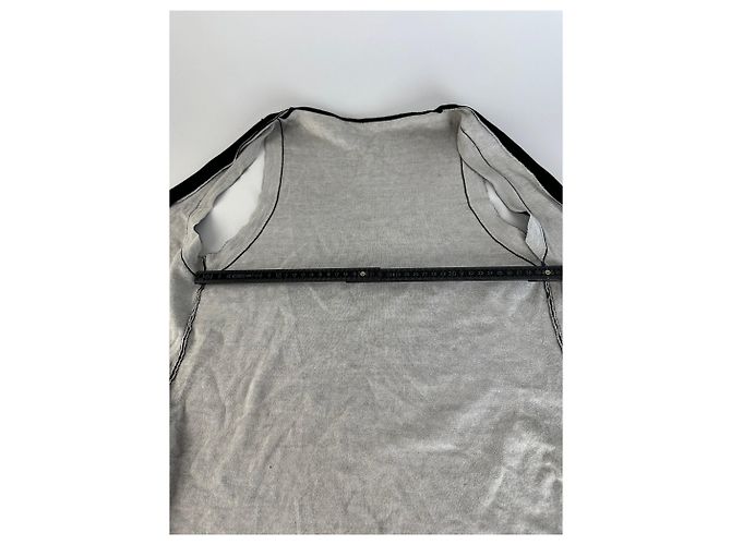 Vintage Issey Miyake Woll-Wickel-Top Schwarz Creme M - Ansicht 8
