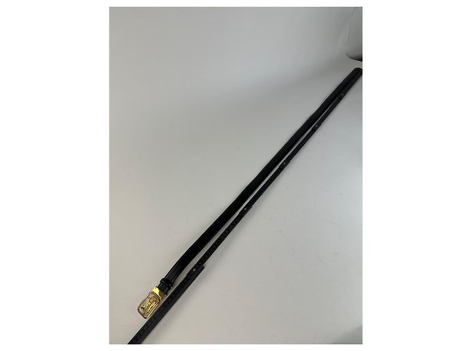 Céline Vintage Celine Ledergürtel Schwarz 107.5 cm - Ansicht 7