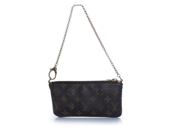 Louis Vuitton, pochette Milla in tela monogram Marrone - vista 3