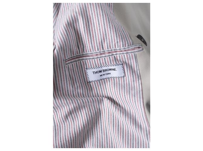 Thom Browne, gabardina beige - vista 5