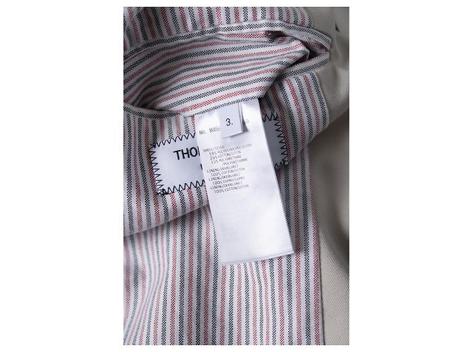 Thom Browne, gabardina beige - vista 6