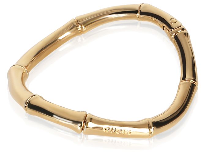 Collana choker Gucci Large Bamboo placcata in oro - vista 4