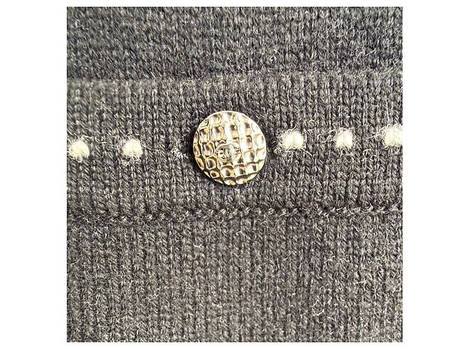 Chanel schwarzes Kaschmir-Kleid Kollektion 09A - Ansicht 4