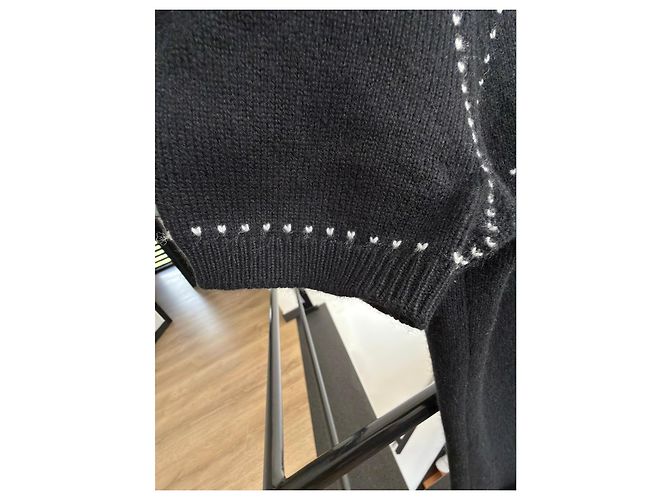 Chanel schwarzes Kaschmir-Kleid Kollektion 09A - Ansicht 6